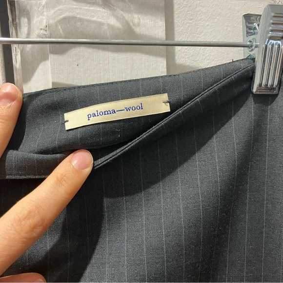 Paloma Wool Straight Pinstriped Skirt - Picture 6 of 7